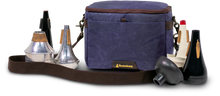 Load image into Gallery viewer, Blue trumpet bag with mutes